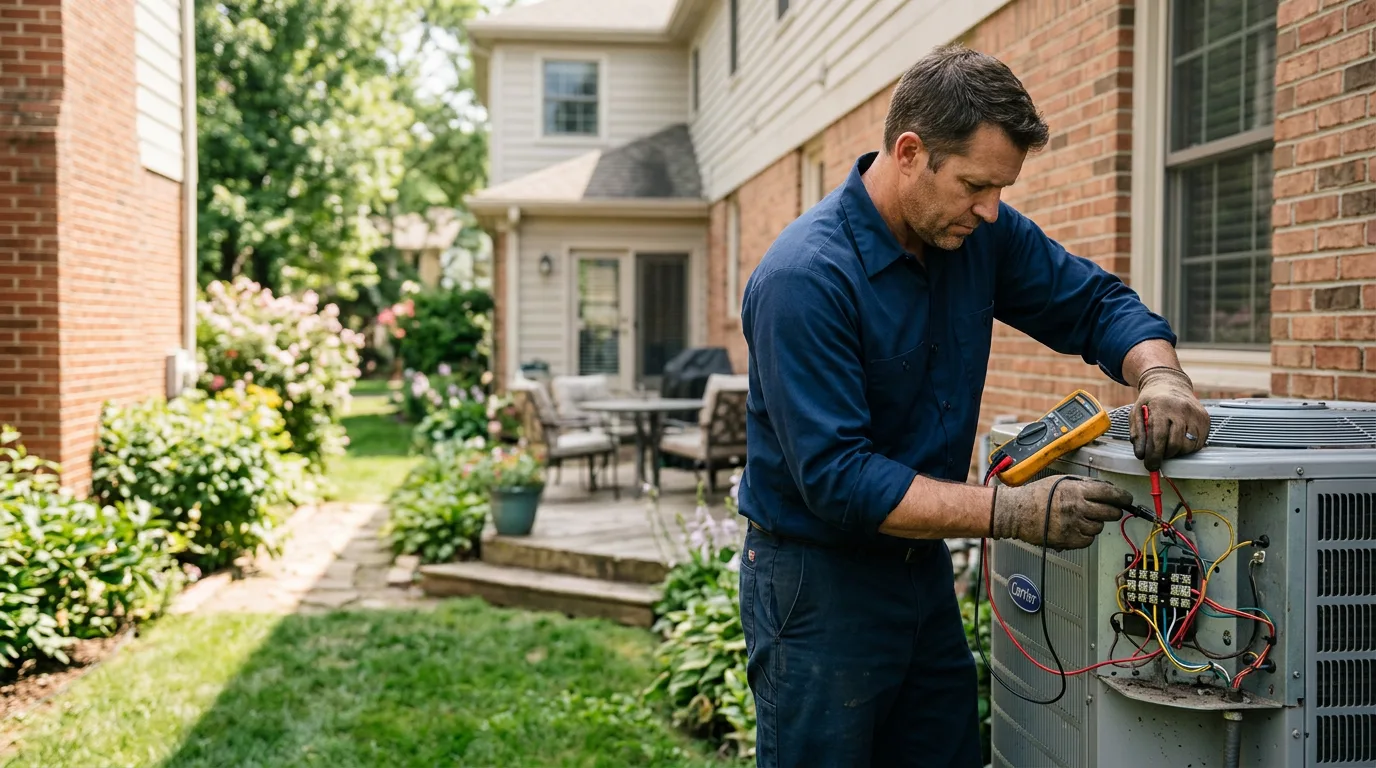 HVAC technician working near Young America, IN